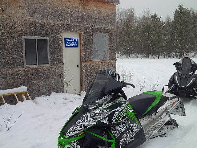 Chums road warmup shack at meadowlake
