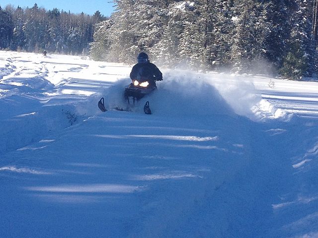 The short track dominating the deep powder!