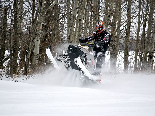 Floating in fresh Powder, Greenwater Lake Provincial Park