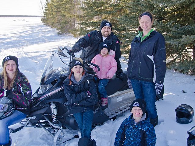 Did some family photo's with the theme of snowmobiling