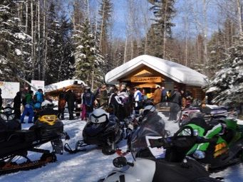 Sledders from Trailblazers poker rally 2014