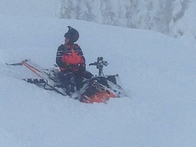 Dustin enjoying some powder 