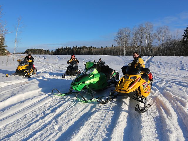 On the trail system heading towards Grandview, MB.