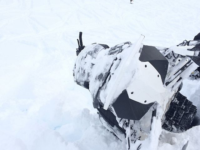 Hit a trench on an approach to a line I had picked out and got washed out