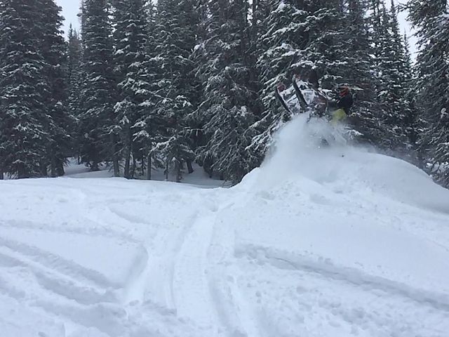 Josh pulling a wheelie 