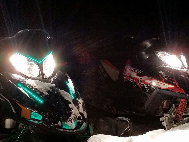 night riding with my lights on
