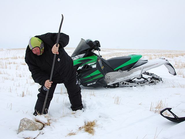 Keeping the groomed trail safe!