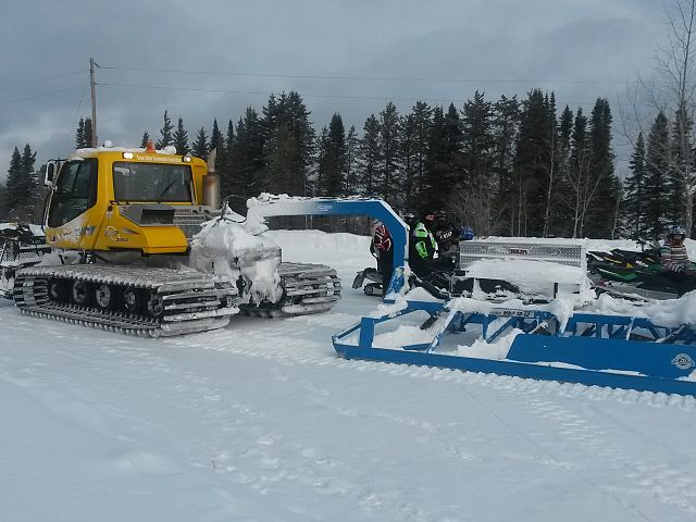 Great to see a beautiful trail made by groomer