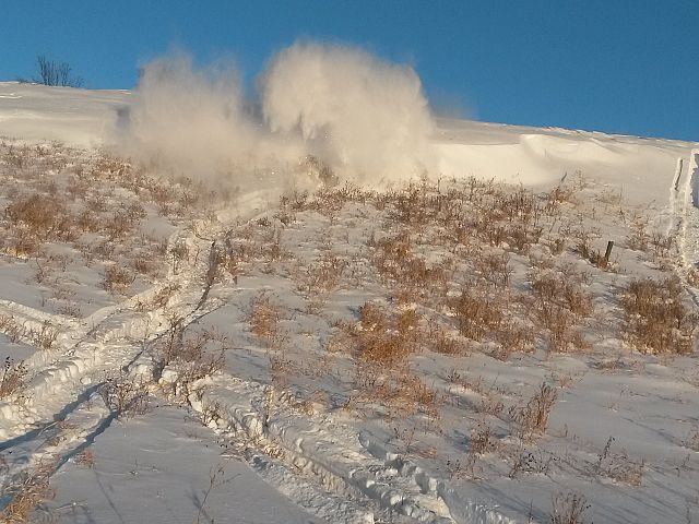 Spinning out on top of a hill. Great fun..