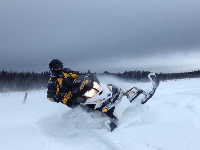 Found some beautiful powder just off the trail