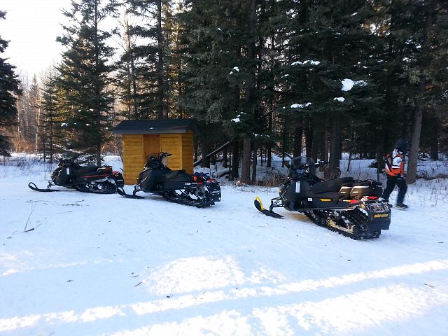 enjoying the trails and shelters at Candle Lake