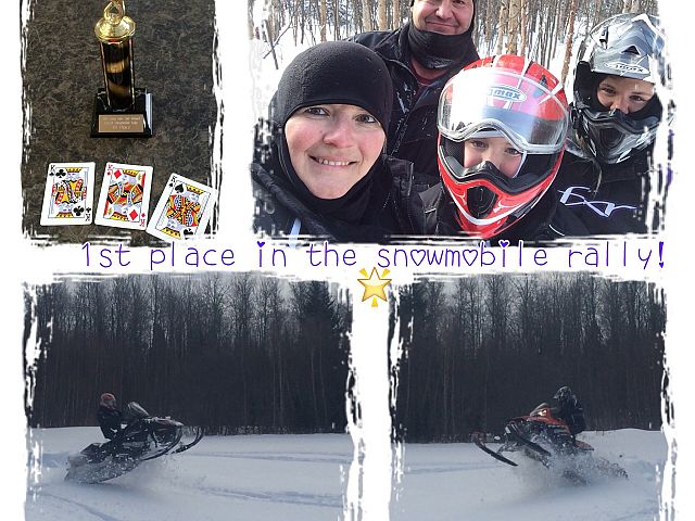 1st place poker rally, great weekend with the family! 