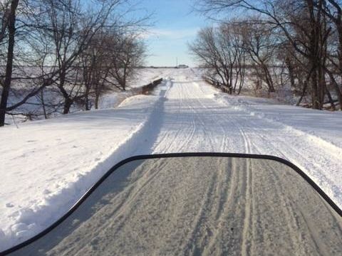 Trail over an old agricultural bridge.....