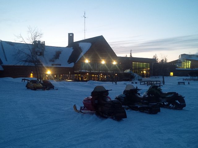 End of the riding day - awesome destination!