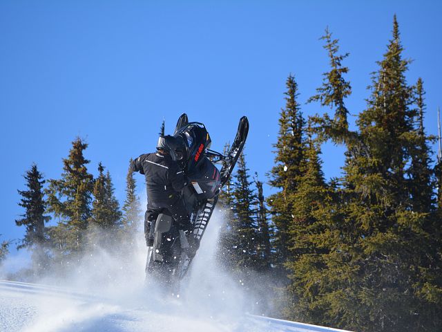 Wheelie after a hill climb
