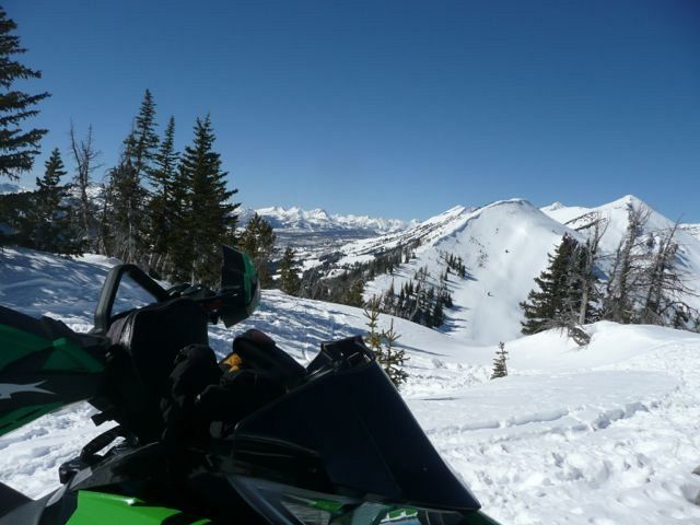 Past the groming of Big Sky Trail, 9700 ft.