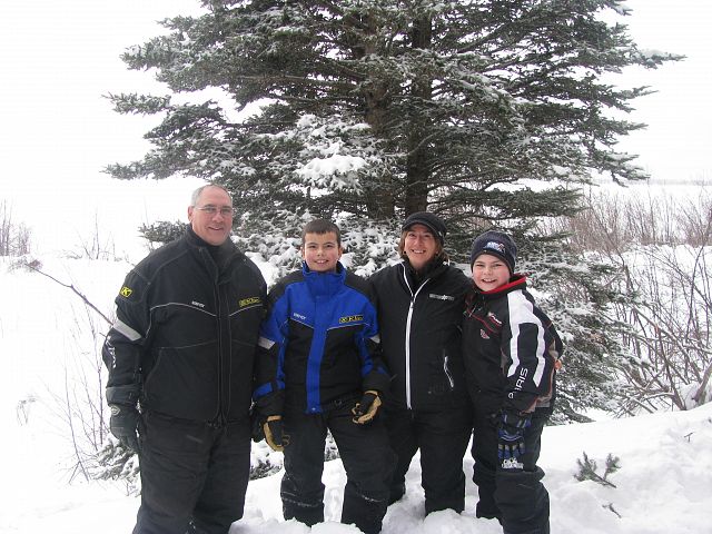 Astrope's out with their grandsons enjoying a weiner raost at the Ice House Creek Shelter