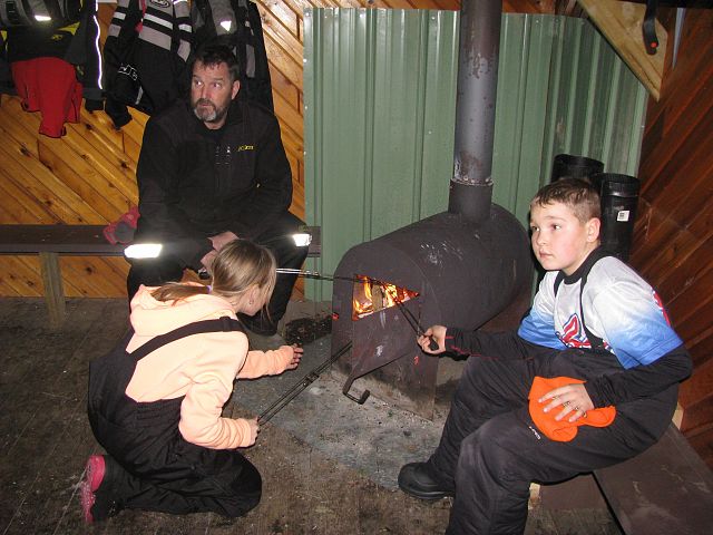 Weiner Roast at the shelter for supper
