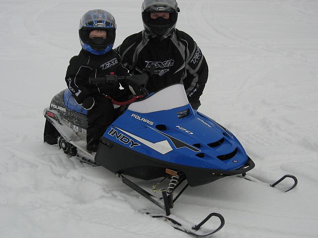 Father & son bonding time.