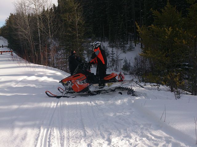 Just going back onto the Groomed trail