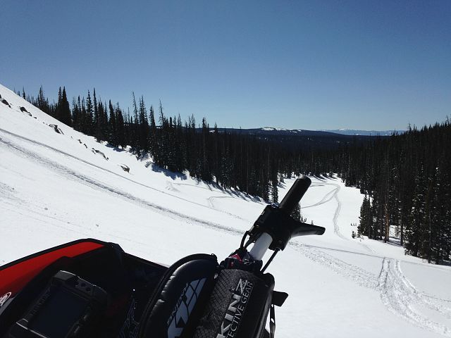 Side hill park job, checking out the view !!