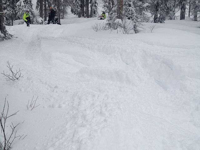 Huge powder day glad I missed that trench