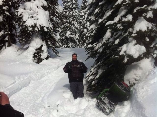 Breaking in the demo sled! 