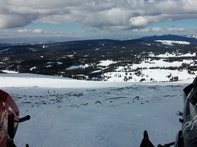 A blue bird day from the top of Medicine Bow Peak. 