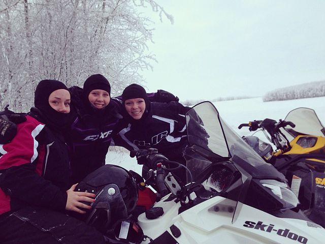 Ladies & Their Snowmobiles 