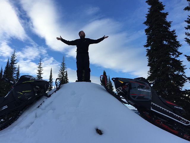 Snowmobiling the Redeemer