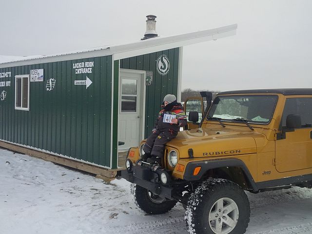 Jeep Ride to shack before there is snow