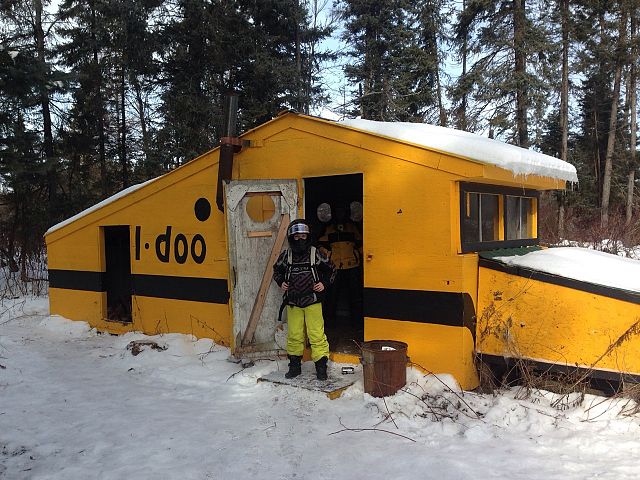 My son's first ride on the trails.