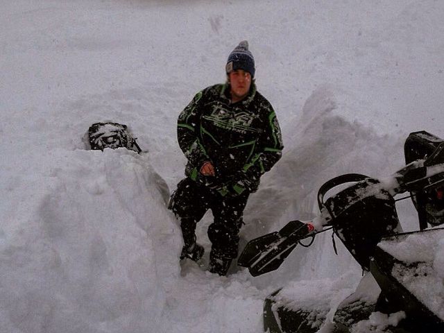 Bottomless snow at Chappell Creek