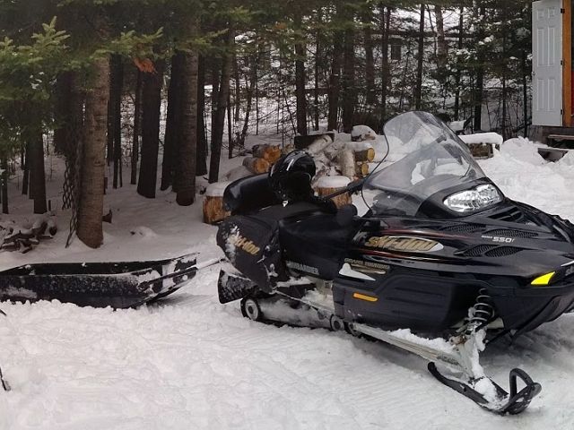 Cabin Activities in the winter. Have to ride in on the snowmobile
