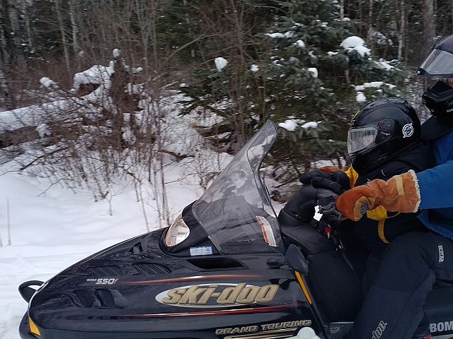 Son is officially addicted to sledding. 
