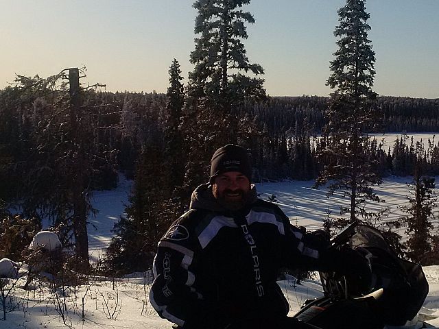 Trevor, taking a break at the Eskers