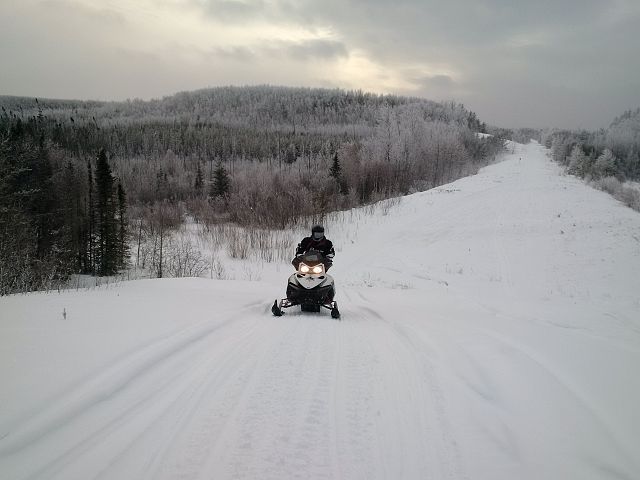 Wide open straight line.