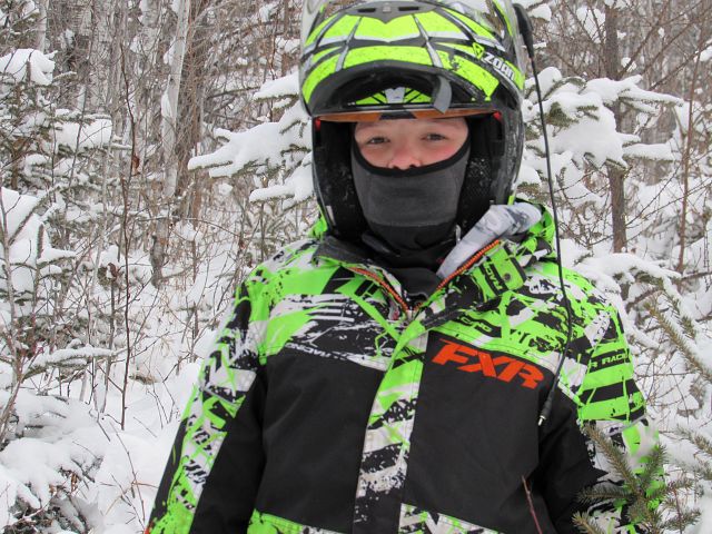 Jayden enjoying the day of riding