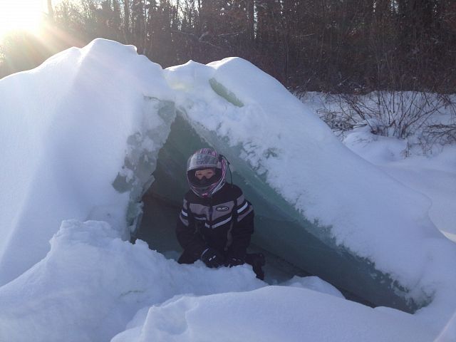 ICe Ridge at north end of the lake
