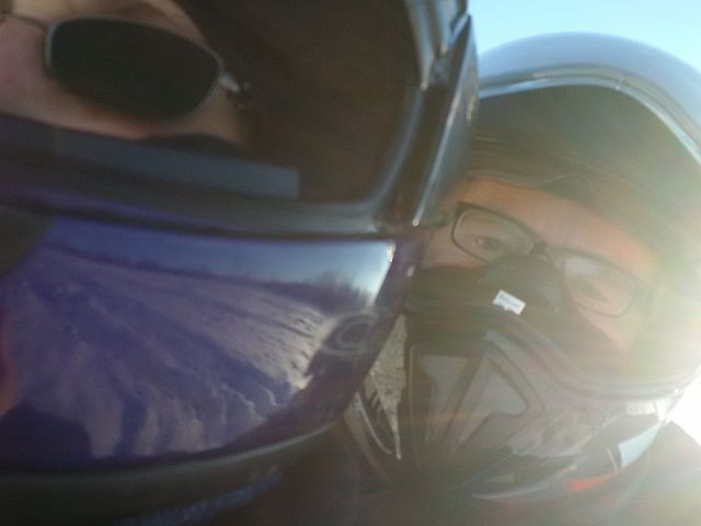 Sledding on Halcrow Lake