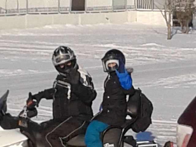 Taking granddaughter for her first ride