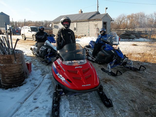 Curt & Sons sled to the farm!