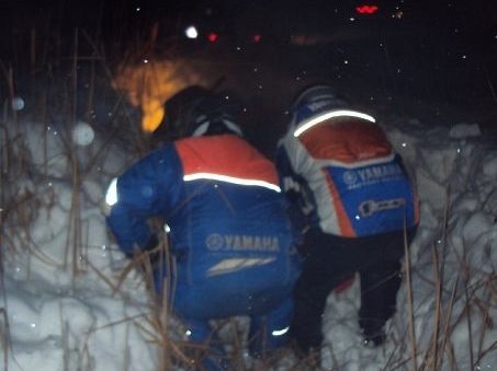 Buried up to th windshield