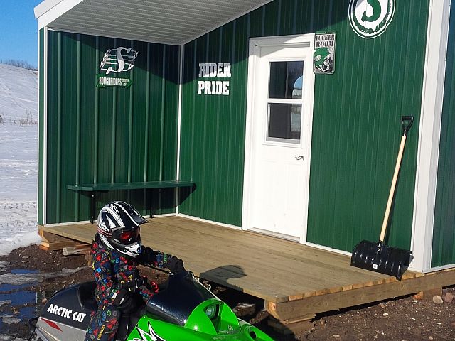 Bentley 3 years old rode all the way to rider shack!