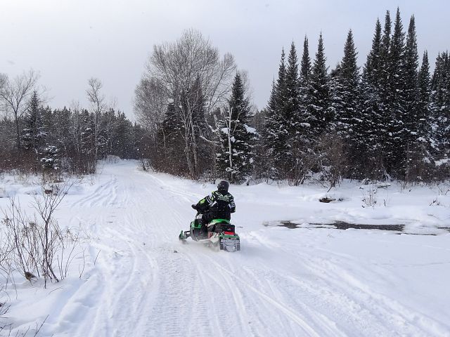 Crossing Jackfish creek. 