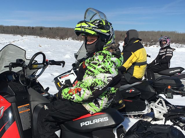 Getting ready to ride in the powder