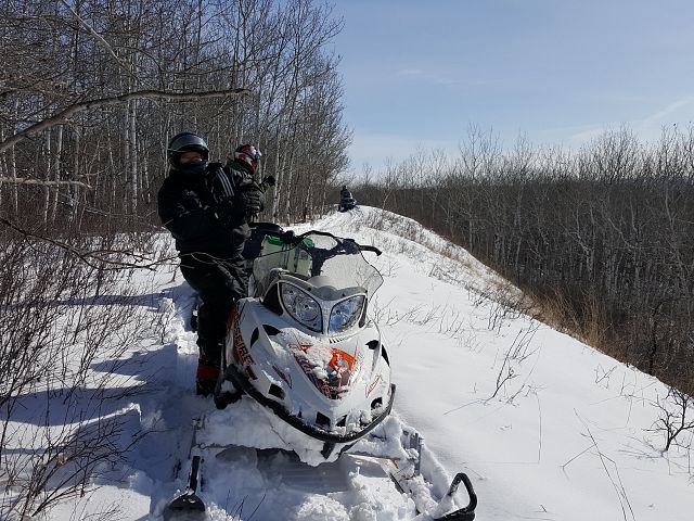 Only room for one sled and a long way down. 