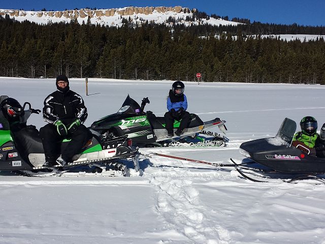 Mountain riding, family style