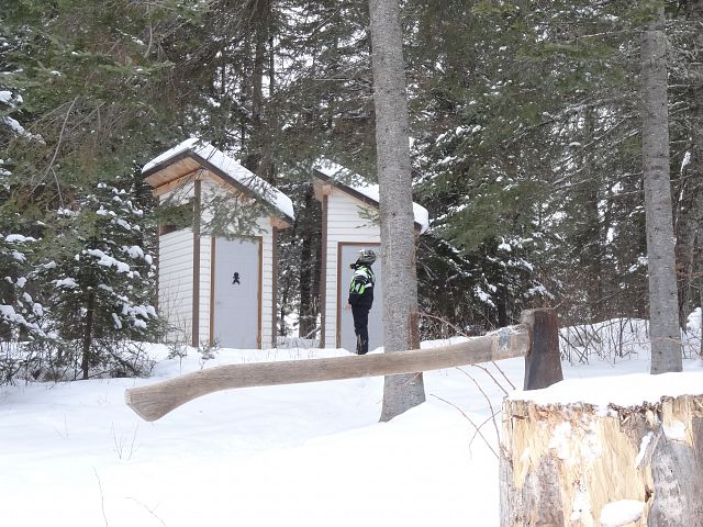 His 'n Her Loos at Zubek Trail Shelter