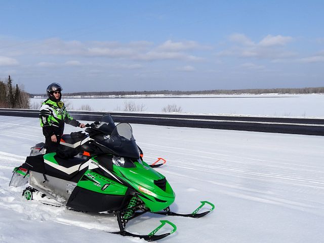 Maskwa Club Trail 223 end at Hwy 11
